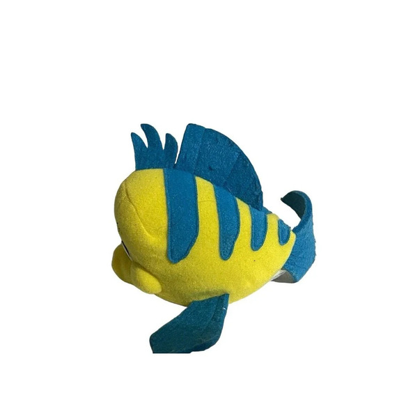 Vintage Applause Disney The Little Mermaid: Flounder Plush 6” Stuffed Animal - Picture 12 of 13